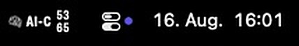 Menu bar style: both values