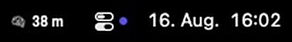 Menu bar style: time remaining